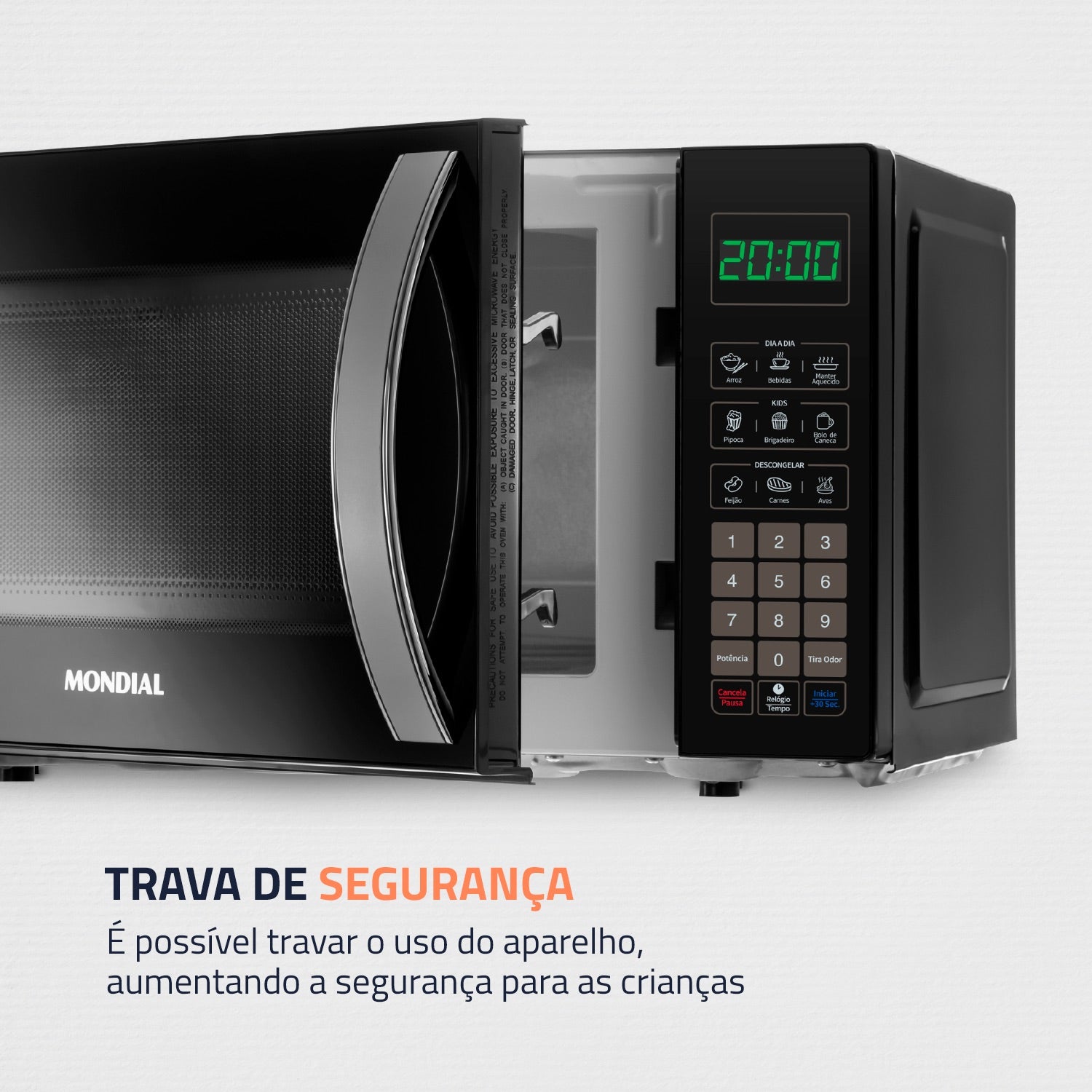 Micro-ondas Mondial Mo-01-21-b 21 Litros Micro-ondas Mondial Mo-01-21-b 21 Litros